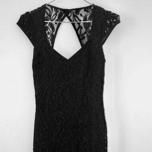 Beautiful black lace mini-dress